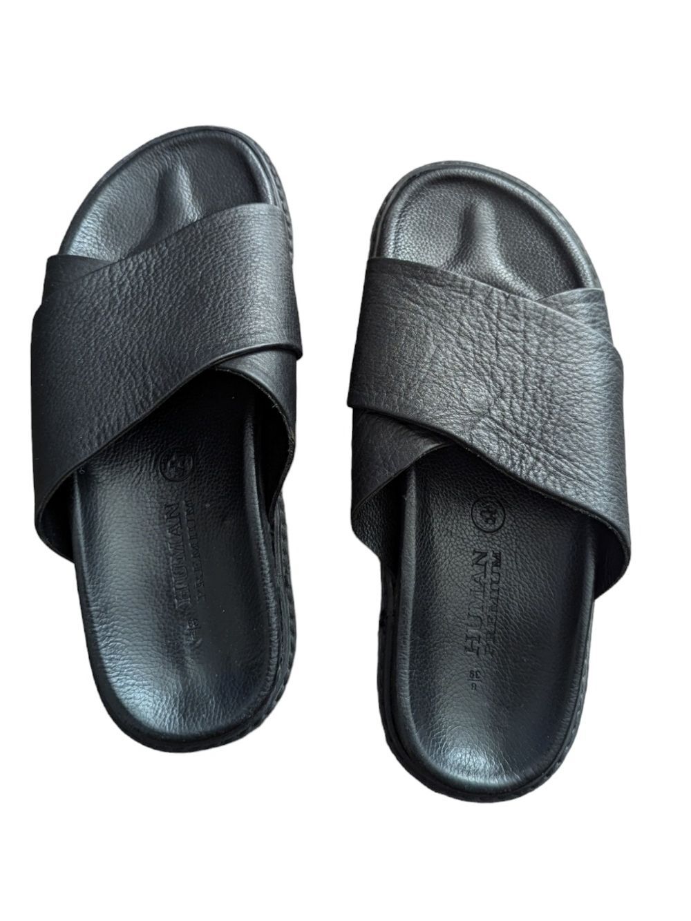 Crisscross Leather Sandals